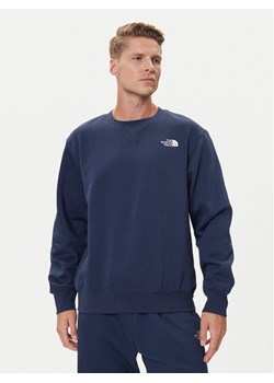 The North Face Bluza Essential NF0A89ET Granatowy Regular Fit ze sklepu MODIVO w kategorii Bluzy męskie - zdjęcie 185817030