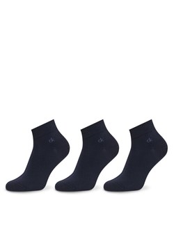Calvin Klein Zestaw 3 par niskich skarpet męskich 701234209 Granatowy ze sklepu MODIVO w kategorii Skarpetki męskie - zdjęcie 185817041