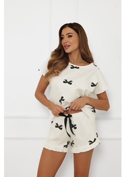 Piżama damska krótki rękaw, krótkie spodnie Figaro - id: AAF-KPZ-FIGA-KKDR-03-1 - marki Italian Fashion - 185818054 Piżama damska krótki rękaw, krótkie spodnie Figaro ze sklepu italianfashion w kategorii Piżamy damskie - zdjęcie 185818054