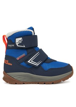 Śniegowce Jack Wolfskin Polar Bear-b Texapore Mid Vc K A62144 Niebieski ze sklepu eobuwie.pl w kategorii Buty zimowe dziecięce - zdjęcie 185819593