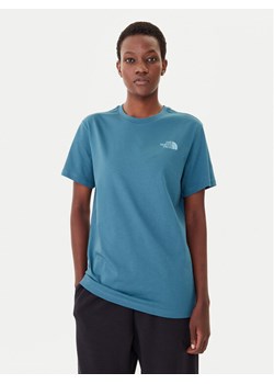 The North Face T-Shirt Redbox NF0A87NK Niebieski Relaxed Fit ze sklepu MODIVO w kategorii Bluzki damskie - zdjęcie 185820472