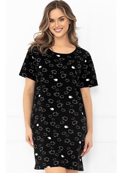 Bawełniana koszula nocna w owce Bonnie, Kolor czarny-wzór, Rozmiar S, Italian Fashion ze sklepu Primodo w kategorii Koszule nocne - zdjęcie 185821390