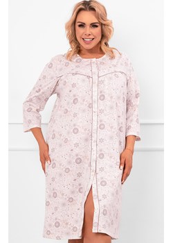 Rozpinana koszula nocna z rękawem 3/4 Galea, Kolor jasnoróżowy-wzór, Rozmiar M, Italian Fashion ze sklepu Primodo w kategorii Koszule nocne - zdjęcie 185821414
