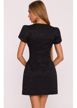 Moe żakardowa mini sukienka damska czarna M882, Kolor czarny, Rozmiar L, MOE ze sklepu Primodo w kategorii Sukienki - zdjęcie 185821600