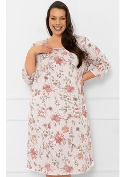 Bawełniana koszula nocna Betula, Kolor jasnoróżowy-wzór, Rozmiar M, Italian Fashion ze sklepu Intymna w kategorii Koszule nocne - zdjęcie 185822373