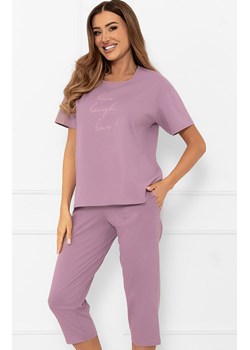 Bawełniana piżama damska wrzosowa Ksara, Kolor wrzosowy, Rozmiar S, Italian Fashion - id: 215193 - marki Italian Fashion - 185822443 Bawełniana piżama damska wrzosowa Ksara, Kolor wrzosowy, Rozmiar S, Italian Fashion ze sklepu Intymna w kategorii Piżamy damskie - zdjęcie 185822443
