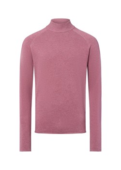 Nils Sundström Męski sweter z dzianiny Mężczyźni Bawełna malinowy marmurkowy ze sklepu vangraaf w kategorii Swetry męskie - zdjęcie 185826362