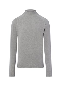 Nils Sundström Męski sweter z dzianiny Mężczyźni Bawełna szary marmurkowy ze sklepu vangraaf w kategorii Swetry męskie - zdjęcie 185826364