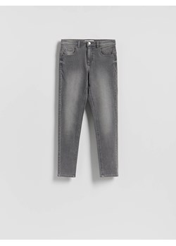 Reserved - Jeansy slim fit push up - jasnoszary ze sklepu Reserved w kategorii Jeansy damskie - zdjęcie 185826951