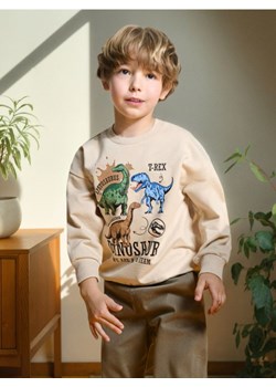 Sinsay - Bluza z dinozaurami - beżowy ze sklepu Sinsay w kategorii Bluzy chłopięce - zdjęcie 185828100