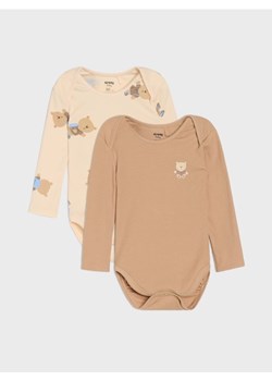 Sinsay - Body z motywem misia 2 pack - kremowy ze sklepu Sinsay w kategorii Odzież dla niemowląt - zdjęcie 185828133
