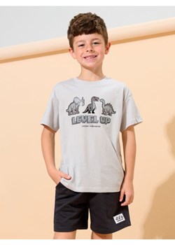 Sinsay - Szorty z naszywką - szary ze sklepu Sinsay w kategorii T-shirty chłopięce - zdjęcie 185828203