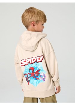 Sinsay - Bluza z kapturem z nadrukiem na plecach Spidey & His Amazing Friends - beżowy ze sklepu Sinsay w kategorii Bluzy chłopięce - zdjęcie 185828220