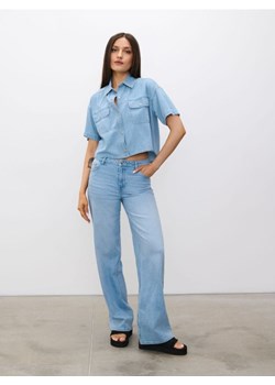 Sinsay - Jeansy wide leg - niebieski - id: 867EV-05J - marki Sinsay - 185828230 Sinsay - Jeansy wide leg - niebieski ze sklepu Sinsay w kategorii Jeansy damskie - zdjęcie 185828230