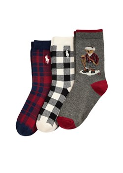 Zestaw 3 par wysokich skarpet dziecięcych Polo Ralph Lauren 443P03158001 Kolorowy ze sklepu eobuwie.pl w kategorii Skarpetki dziecięce - zdjęcie 185828370