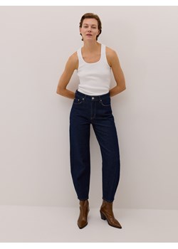 Reserved - Jeansy barrel leg - indigo jeans ze sklepu Reserved w kategorii Jeansy damskie - zdjęcie 185829081