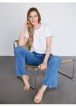 Reserved - Jeansy wide leg - niebieski ze sklepu Reserved w kategorii Jeansy damskie - zdjęcie 185829101