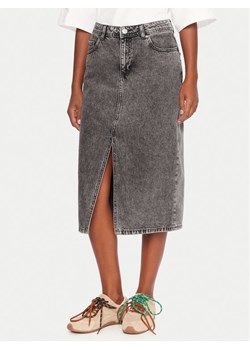 Roxy Spódnica jeansowa Cold Winds ERJDK03039 Szary Regular Fit ze sklepu MODIVO w kategorii Spódnice - zdjęcie 185833600
