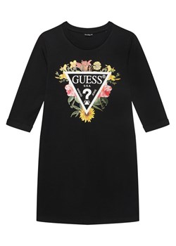 Guess Sukienka codzienna J3YK13 KA6W4 Czarny Regular Fit ze sklepu MODIVO w kategorii Sukienki dziewczęce - zdjęcie 185833630