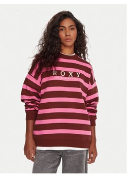 Roxy Bluza Strictly Stripes ERJFT05004 Różowy Oversize ze sklepu MODIVO w kategorii Bluzy damskie - zdjęcie 185833782