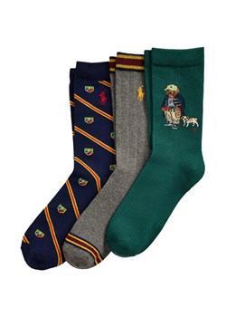 Polo Ralph Lauren Zestaw 3 par wysokich skarpet dziecięcych 444P03160001 Kolorowy ze sklepu MODIVO w kategorii Skarpetki dziecięce - zdjęcie 185833990
