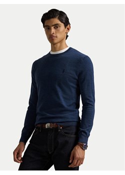 Polo Ralph Lauren Sweter 710946143006 Granatowy Slim Fit ze sklepu MODIVO w kategorii Swetry męskie - zdjęcie 185834040