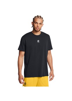 Męska koszulka do koszykówki Under Armour Curry Logo Heavyweight - czarna ze sklepu Sportstylestory.com w kategorii T-shirty męskie - zdjęcie 185837081