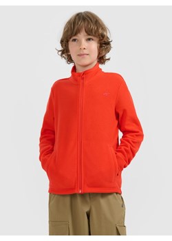 Chłopięcy polar ze stójką 4F 4FJRAW25TFLEM436 - czerwony ze sklepu Sportstylestory.com w kategorii Bluzy chłopięce - zdjęcie 185837550