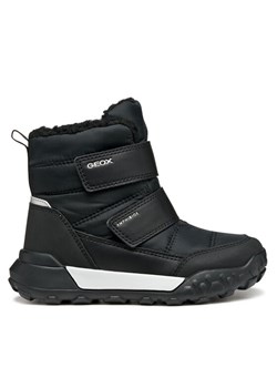 Śniegowce Geox J Trekkyup B Abx J46MBF 0FU54 C9999 M Czarny ze sklepu eobuwie.pl w kategorii Buty zimowe dziecięce - zdjęcie 185839394