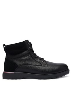 Trzewiki Tommy Hilfiger Corporate W FM0FM05606 Czarny ze sklepu eobuwie.pl w kategorii Buty zimowe męskie - zdjęcie 185839460