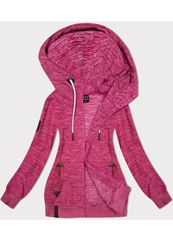 Rozpinana bluza polarowa różowy melanż (2310) ze sklepu goodlookin.pl w kategorii Bluzy damskie - zdjęcie 185840240
