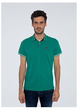 Pepe Jeans Koszulka polo w kolorze zielonym ze sklepu Limango Polska w kategorii T-shirty męskie - zdjęcie 185840304