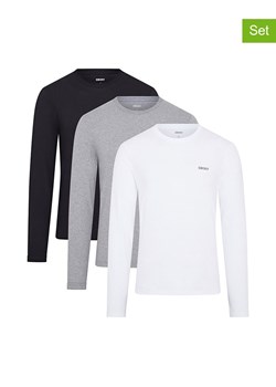 DKNY Koszulki (3 szt.) w kolorze białym, szarym i czarnym ze sklepu Limango Polska w kategorii Koszule męskie - zdjęcie 185840313