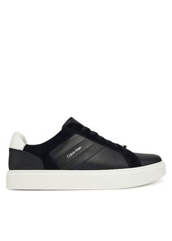 Sneakersy Calvin Klein Classic Cupsole Laceup Tape Lth YM0YM01430 Czarny ze sklepu eobuwie.pl w kategorii Buty sportowe męskie - zdjęcie 185841752