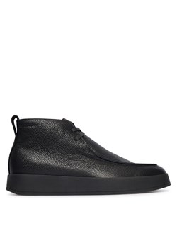 Trzewiki Calvin Klein Hybrid Cup Apron Boot Lth HM0HM01987 Czarny ze sklepu eobuwie.pl w kategorii Buty zimowe męskie - zdjęcie 185841781
