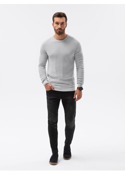 Sweter męski - jasnoszary V5 E185 ze sklepu ombre w kategorii Swetry męskie - zdjęcie 185843732