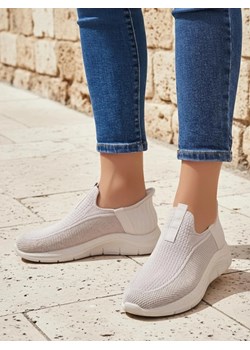 Damskie sneakersy Livia Bianco – siateczkowe buty na lato i wiosnę ze sklepu royalfashion.pl w kategorii Buty sportowe damskie - zdjęcie 185844892
