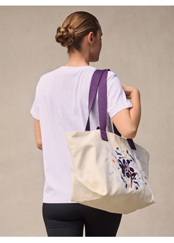 Reserved - Płócienna torebka shopper - złamana biel ze sklepu Reserved w kategorii Bluzki damskie - zdjęcie 185847203
