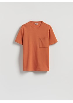 Reserved - Strukturalny t-shirt comfort fit - intenstywna czerwień ze sklepu Reserved w kategorii T-shirty męskie - zdjęcie 185847790