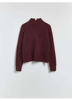 Reserved - Sweter z wełną i kaszmirem - mahoniowy ze sklepu Reserved w kategorii Swetry damskie - zdjęcie 185850320