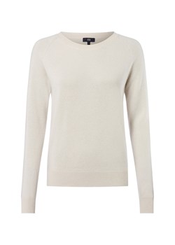 IPURI Damski sweter z dzianiny z czystego kaszmiru Kobiety Kaszmir écru jednolity ze sklepu vangraaf w kategorii Swetry damskie - zdjęcie 185851024
