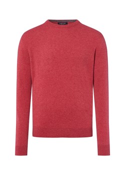 Andrew James Męski sweter Mężczyźni Kaszmir czerwony marmurkowy ze sklepu vangraaf w kategorii Swetry męskie - zdjęcie 185851032