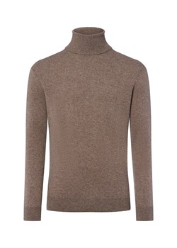 Andrew James Męski sweter z czystego kaszmiru Mężczyźni drobna dzianina czekoladowy marmurkowy ze sklepu vangraaf w kategorii Swetry męskie - zdjęcie 185851041