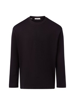 Selected Koszula męska z długim rękawem - SLHLooseOscar Mężczyźni czarny jednolity ze sklepu vangraaf w kategorii T-shirty męskie - zdjęcie 185851070