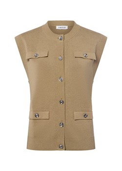 EDITED Damska kamizelka z dzianiny z zawartością wełny - Ursina Kobiety melanżowy jednolity ze sklepu vangraaf w kategorii Kamizelki damskie - zdjęcie 185851074