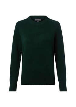 Franco Callegari Sweter damski z dzianiny merino Kobiety drobna dzianina jodłowy jednolity ze sklepu vangraaf w kategorii Swetry damskie - zdjęcie 185851110