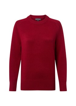 Franco Callegari Sweter damski z dzianiny merino Kobiety drobna dzianina bordowy jednolity ze sklepu vangraaf w kategorii Swetry damskie - zdjęcie 185851111