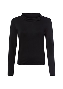 Marc Cain Damska koszulka z długim rękawem Kobiety Bawełna czarny jednolity ze sklepu vangraaf w kategorii Bluzki damskie - zdjęcie 185851150