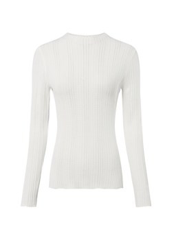 Marie Lund Damski sweter z koronkowej dzianiny Kobiety écru jednolity ze sklepu vangraaf w kategorii Swetry damskie - zdjęcie 185851180