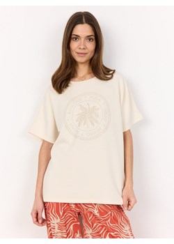 soyaconcept® Damska bluza z krótkim rękawem - SC-Banu Kobiety écru nadruk ze sklepu vangraaf w kategorii Bluzy damskie - zdjęcie 185851223